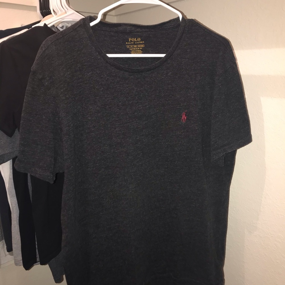 Polo T-Shirt (BLK w/RED LOGO)